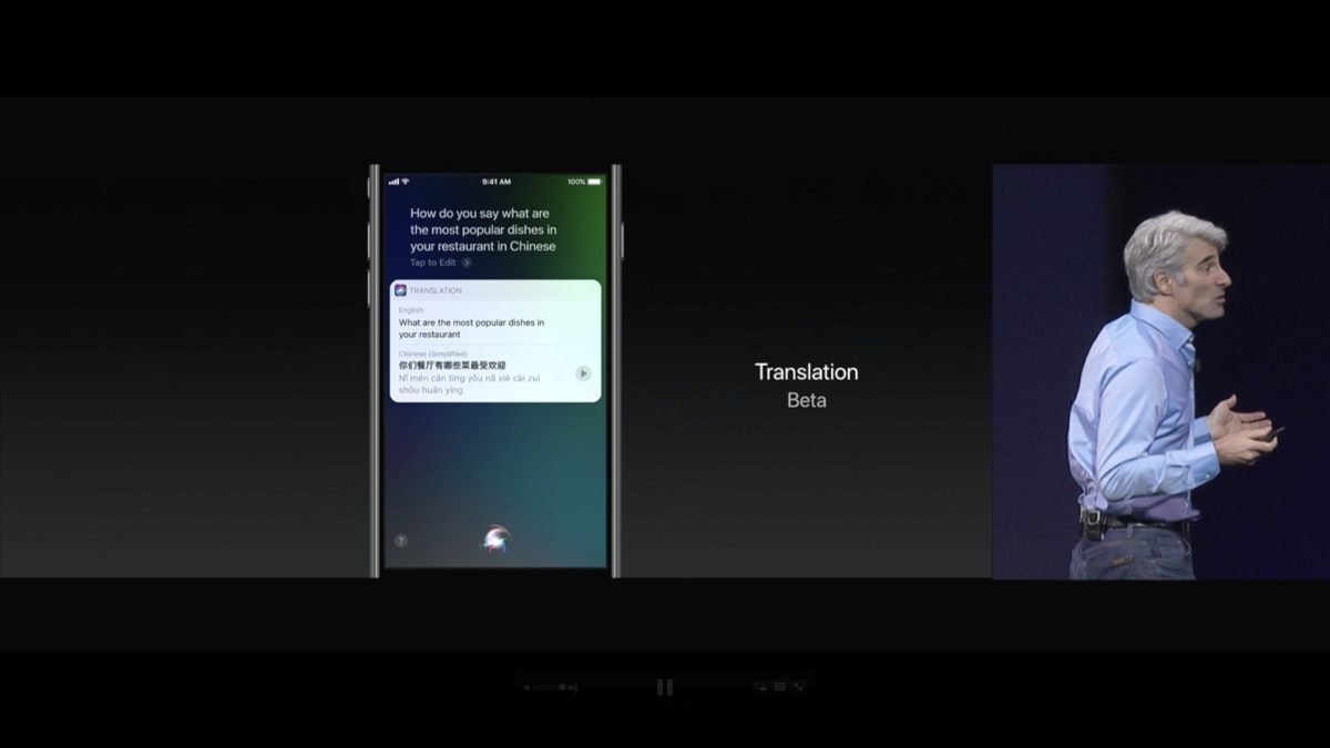 iOS 11 - Siri translate