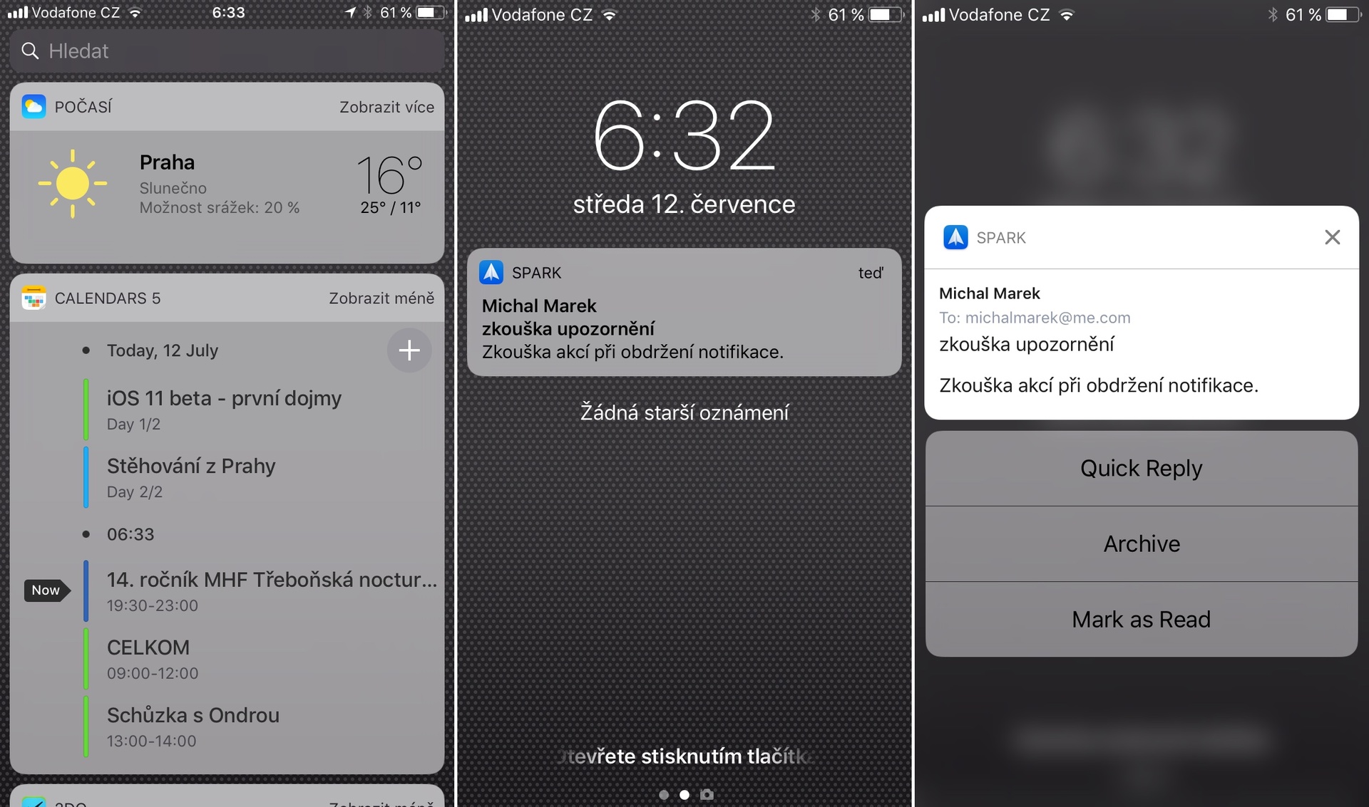 iOS 11 – Notifikace