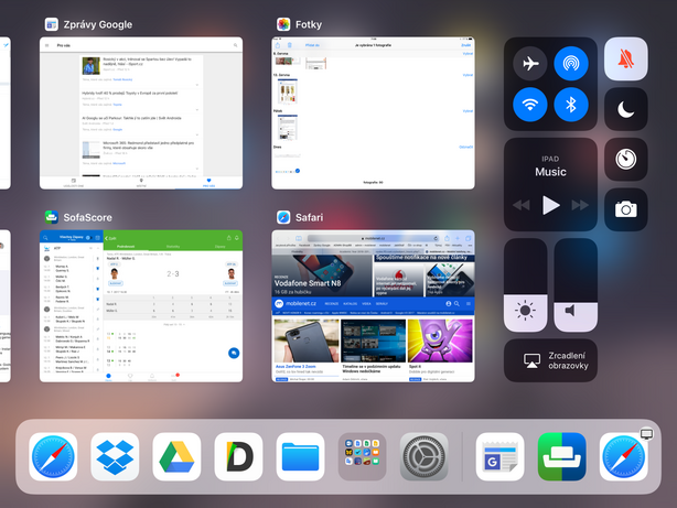 iOS 11 – Přepínač aplikací