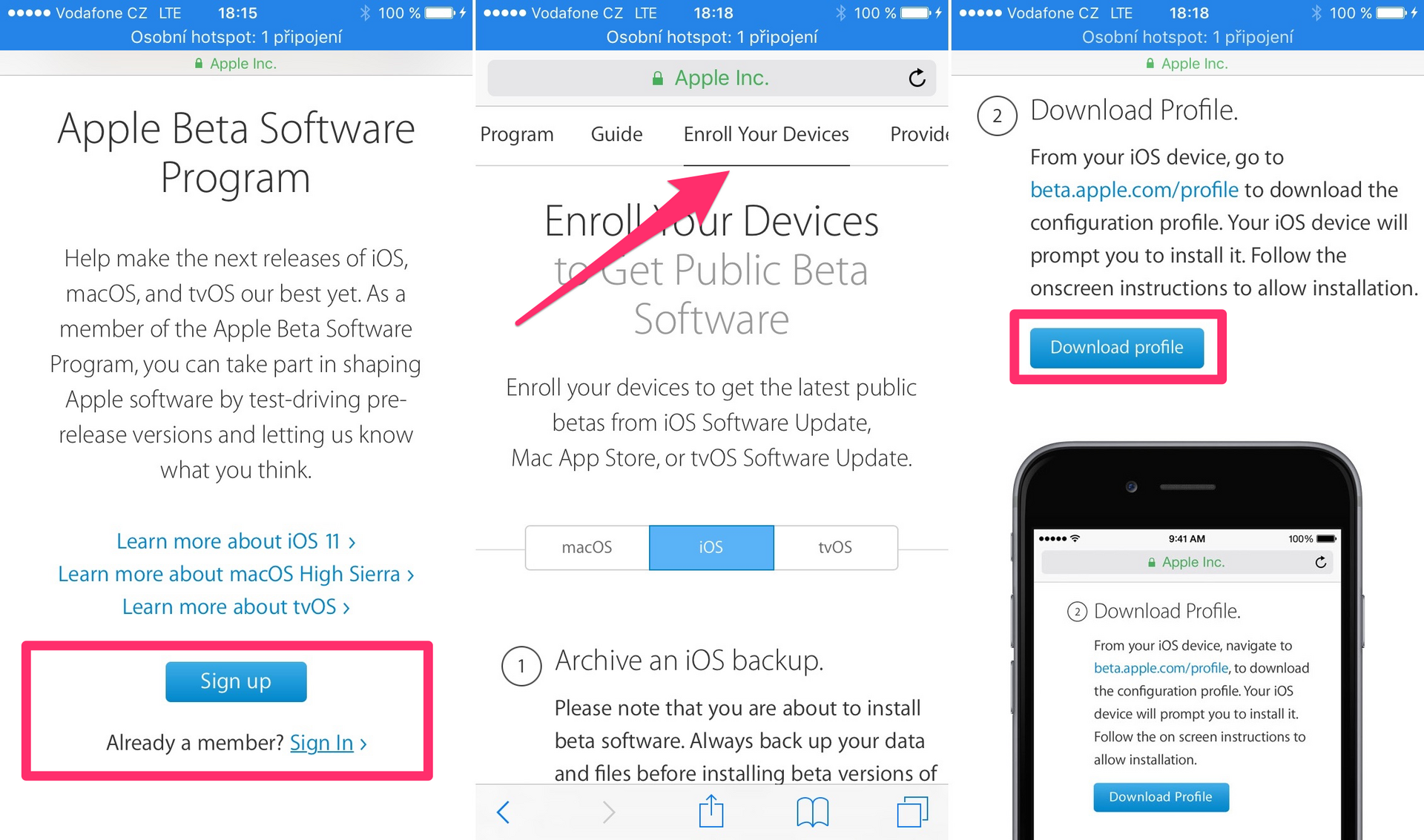 iOS 11 Public beta 1