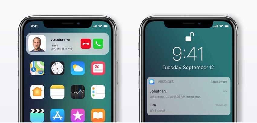 iOS 12 concept