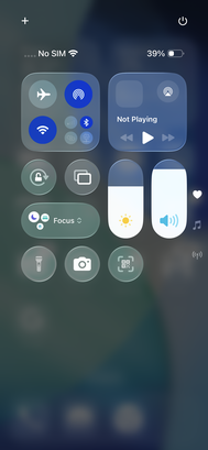 iOS 26 - Ovládací centrum