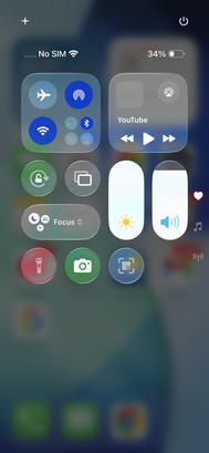 iOS 26 - Ovládací centrum