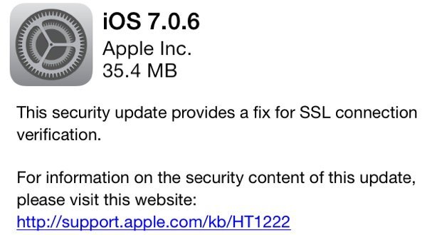 iOS 7.0.6