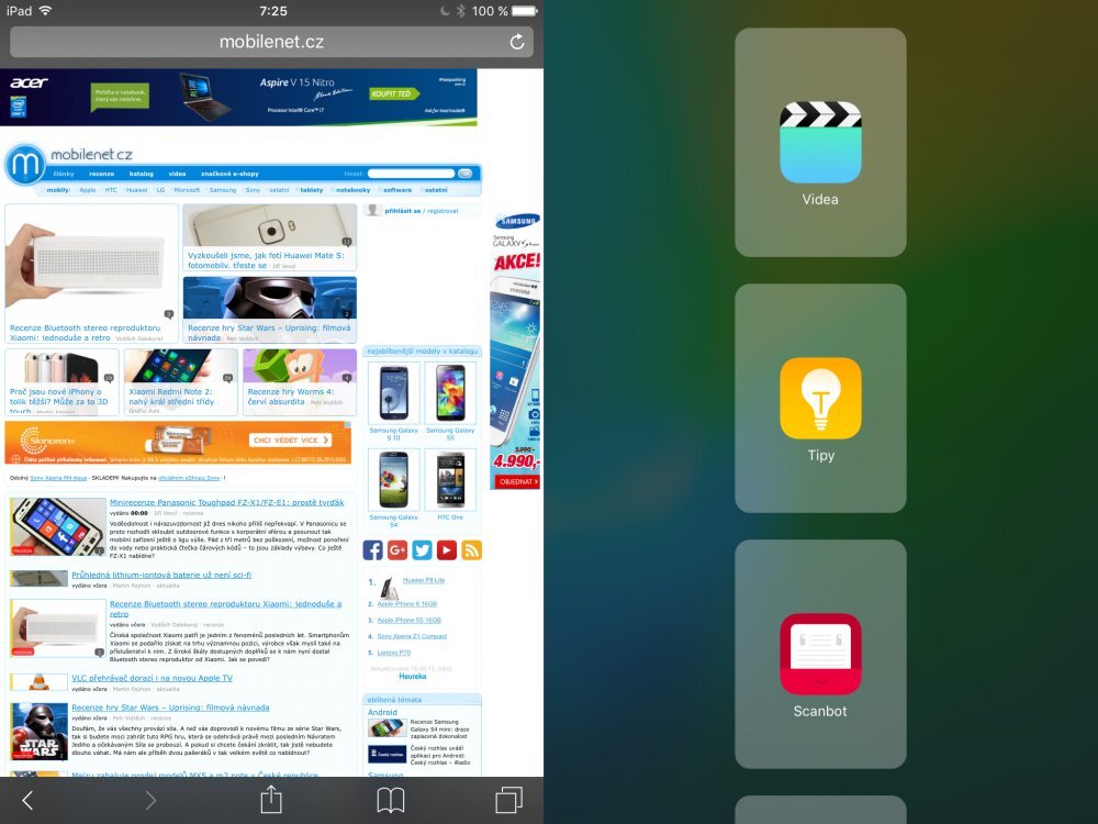 iOS 9 - multitasking