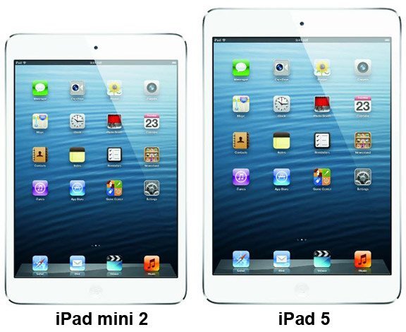 iPad mini 2 a iPad 5