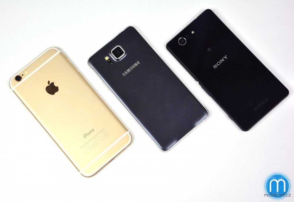 iPhone 6, Galaxy Alpha a Xperia Z3 Compact