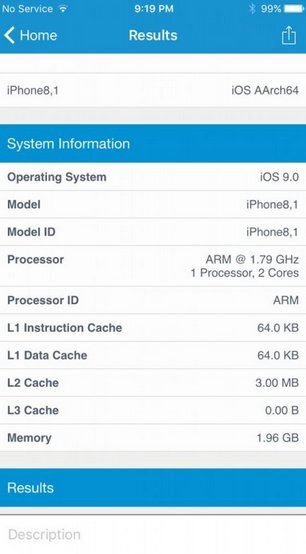 iPhone 6s benchmark