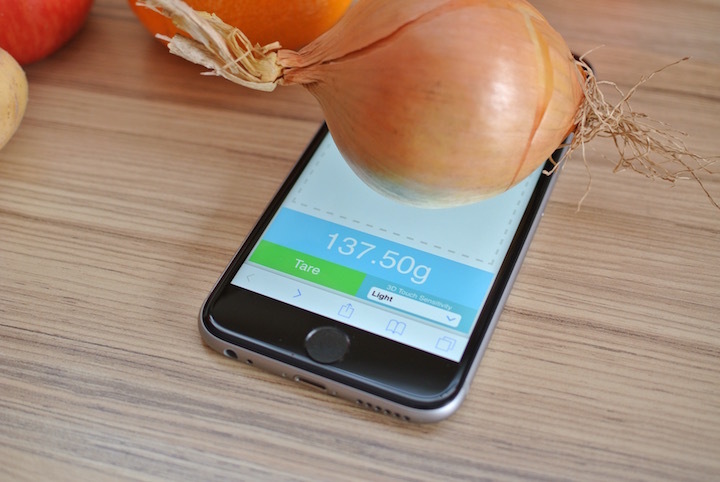 iPhone 6s jako váha