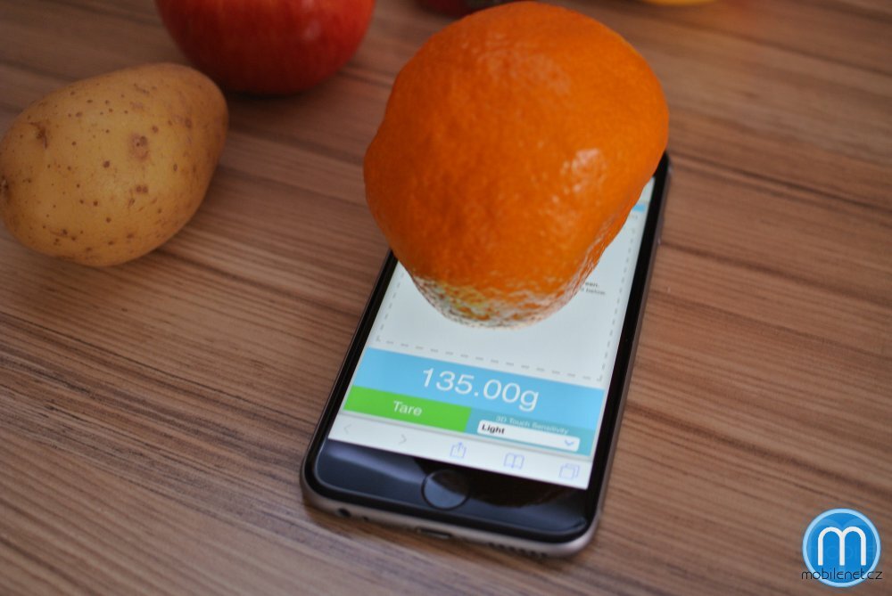 iPhone 6s jako váha