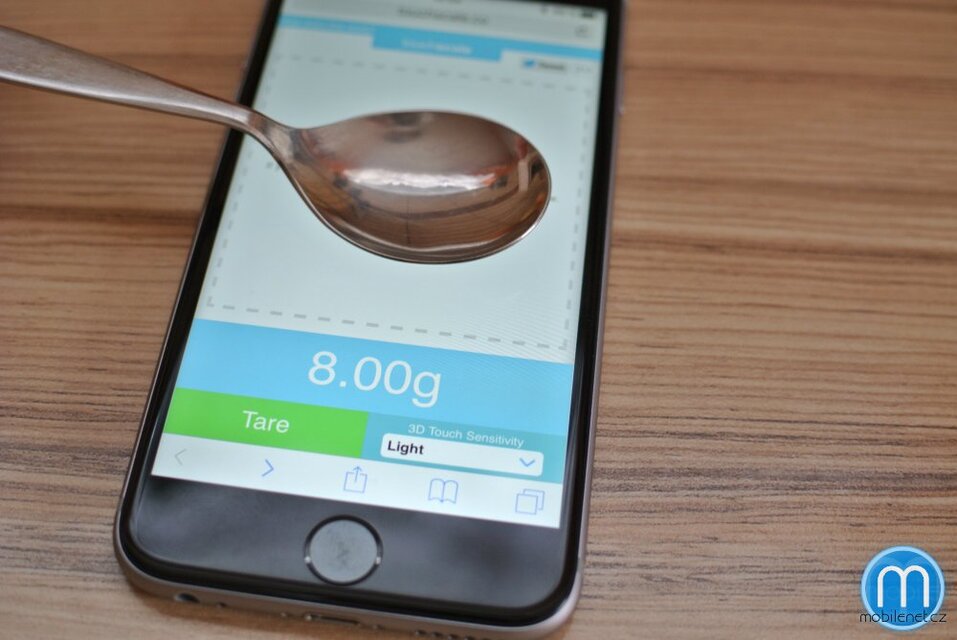 iPhone 6s jako váha