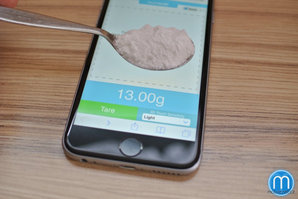 iPhone 6s jako váha