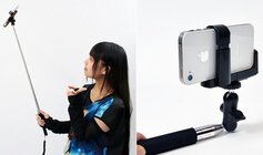 iPhone smartphone camera pole by Thanko