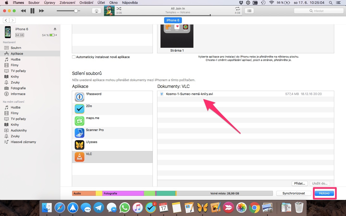 iTunes – výběr filmu