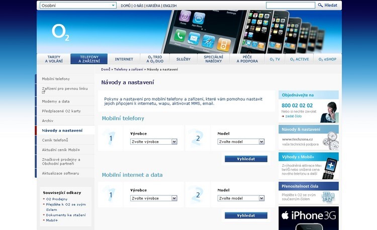 Jak správně nastavit MMS, WAP, internet a e-mail