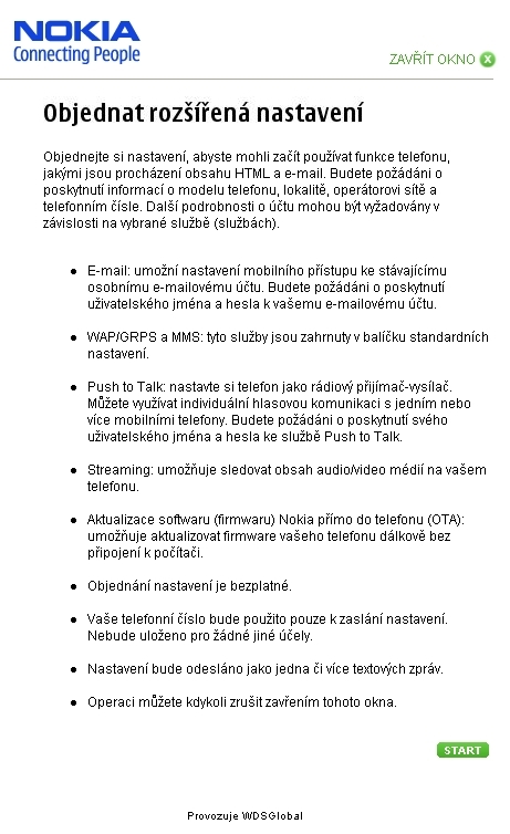 Jak správně nastavit MMS, WAP, internet a e-mail
