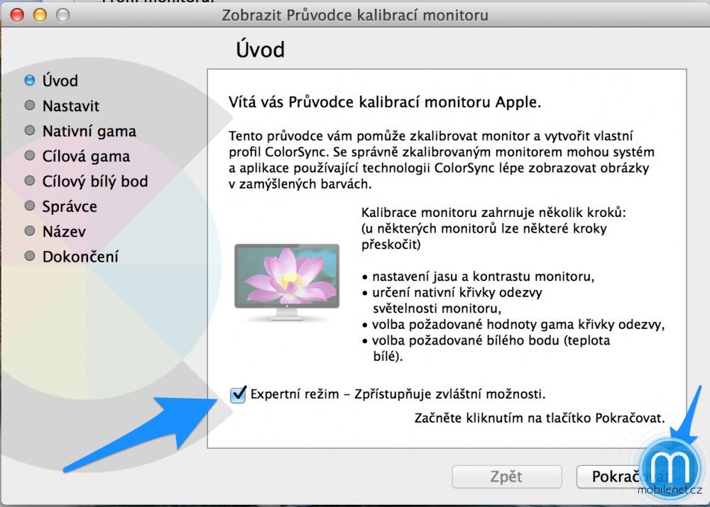 Kalibrace OS X