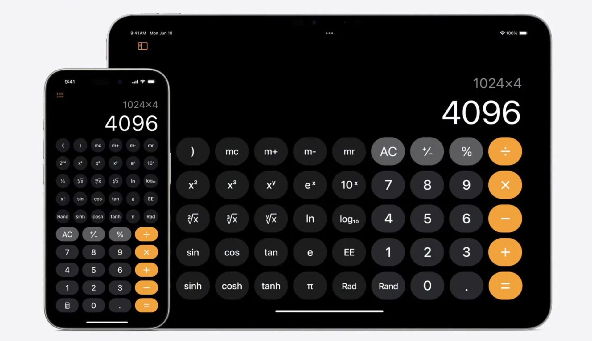 Kalkulačka pro iPad