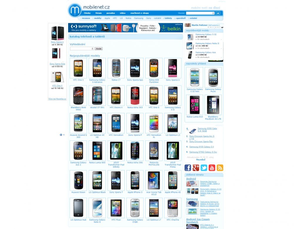 Katalog mobilenet.cz