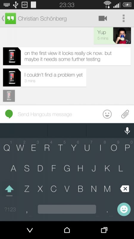 klávesnici z Androidu L