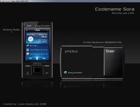 Koncept Sony Ericssonu XPERIA střední třídy