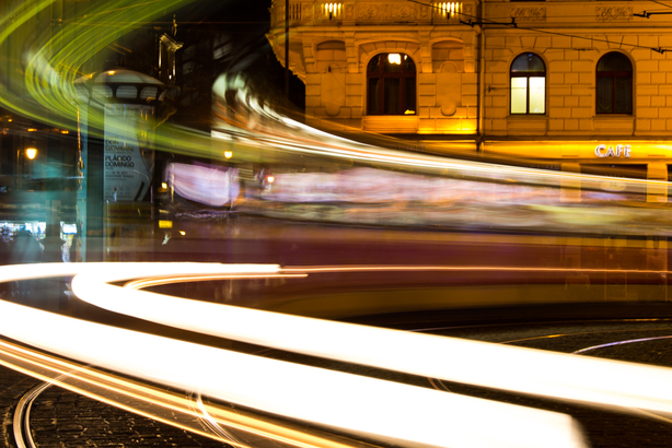 Kreativní noční fotka