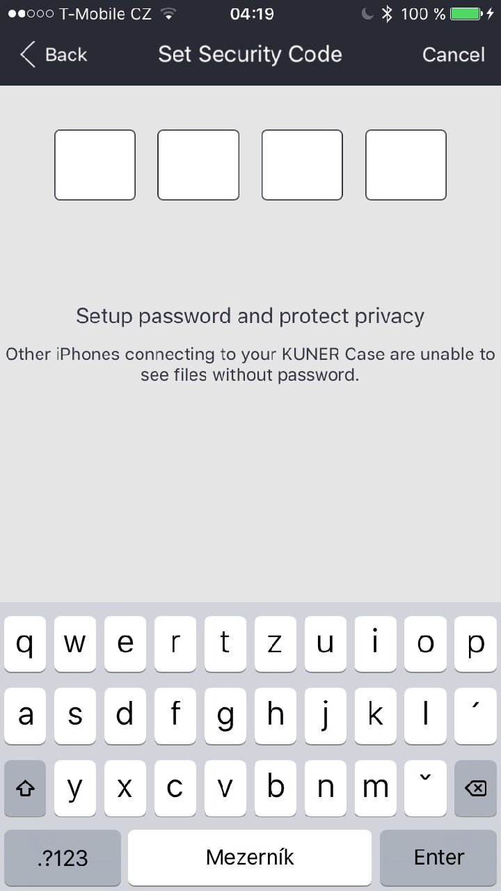 KUKE nabíjecí pouzdro pro iPhone 6s - aplikace