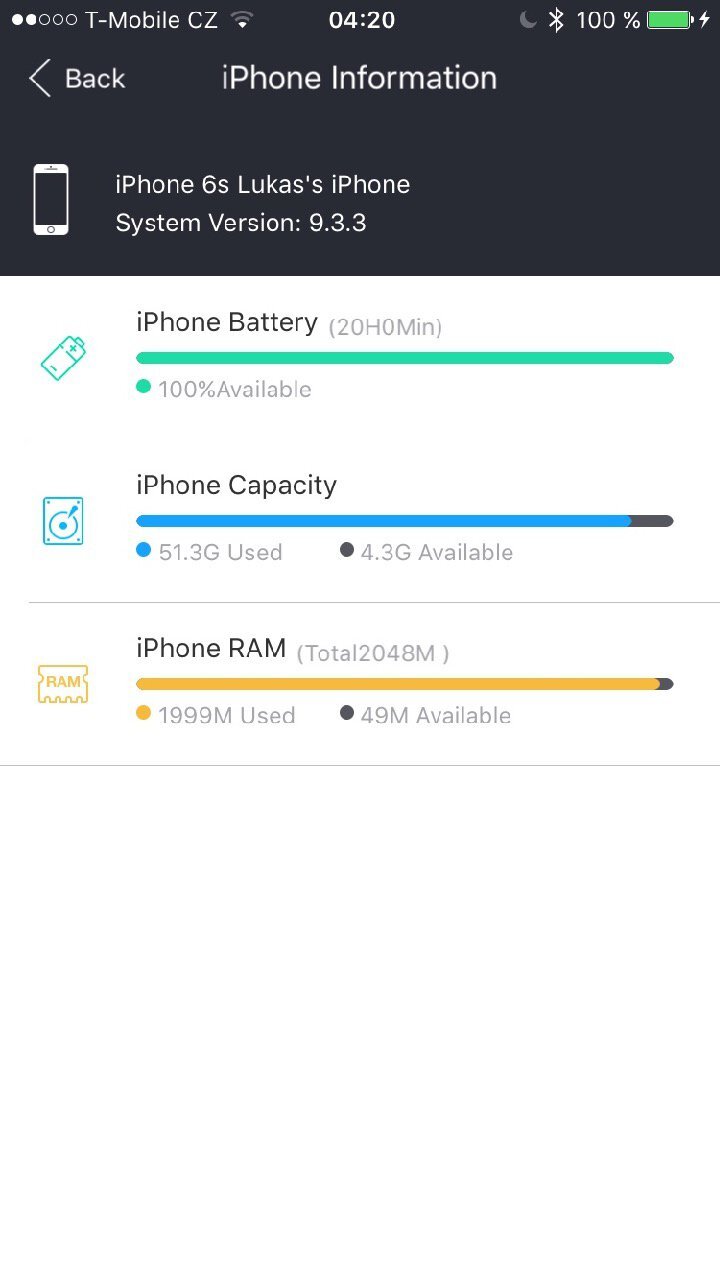 KUKE nabíjecí pouzdro pro iPhone 6s - aplikace