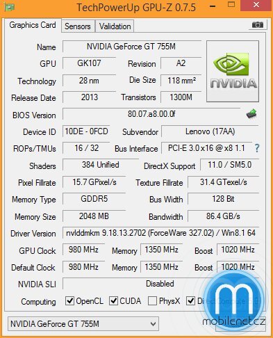 Lenovo IdeaPad Y510p