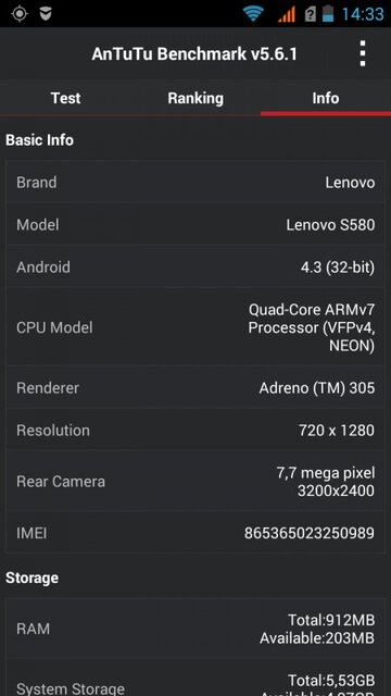 Lenovo S580