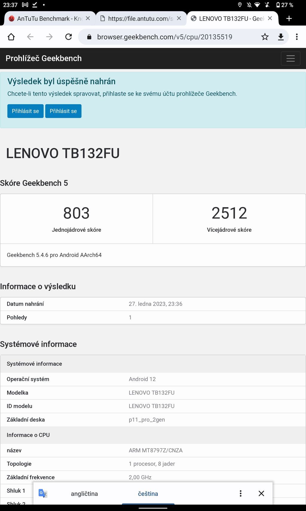 Lenovo Tab P11 Pro 2nd