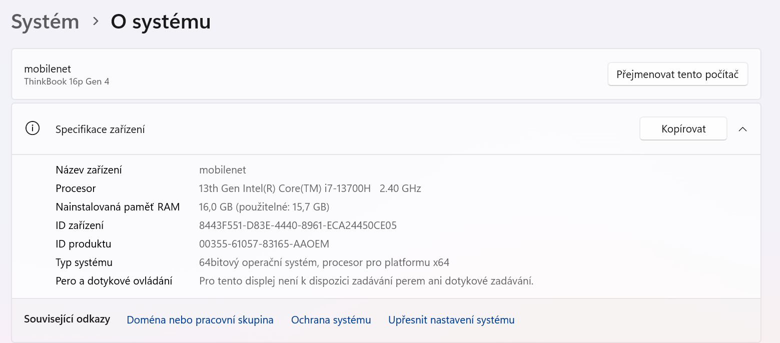 Lenovo ThinkBook 16p Gen 4