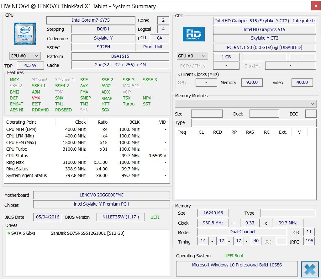 Lenovo ThinkPad X1 Tablet