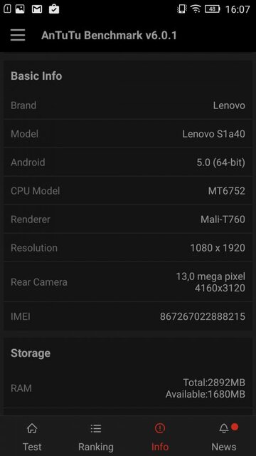 Lenovo Vibe S1