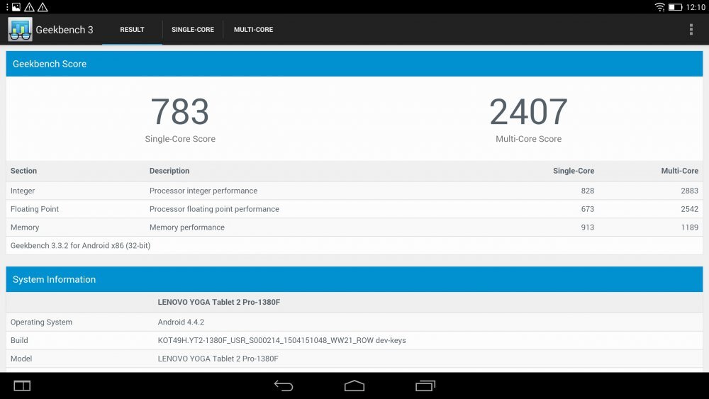 Lenovo Yoga Tablet 2 Pro