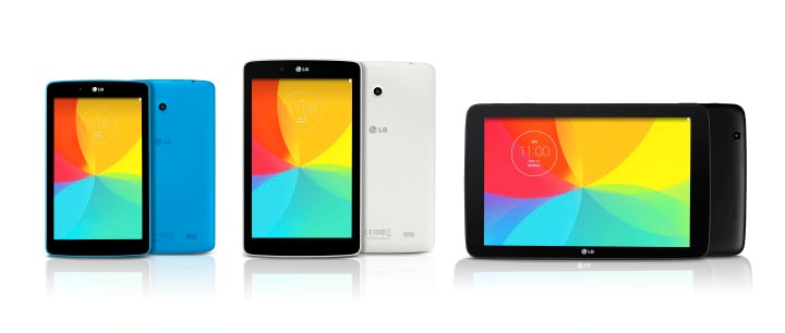 LG G Pad 7.0, LG G Pad 8.0, LG G Pad 10.1