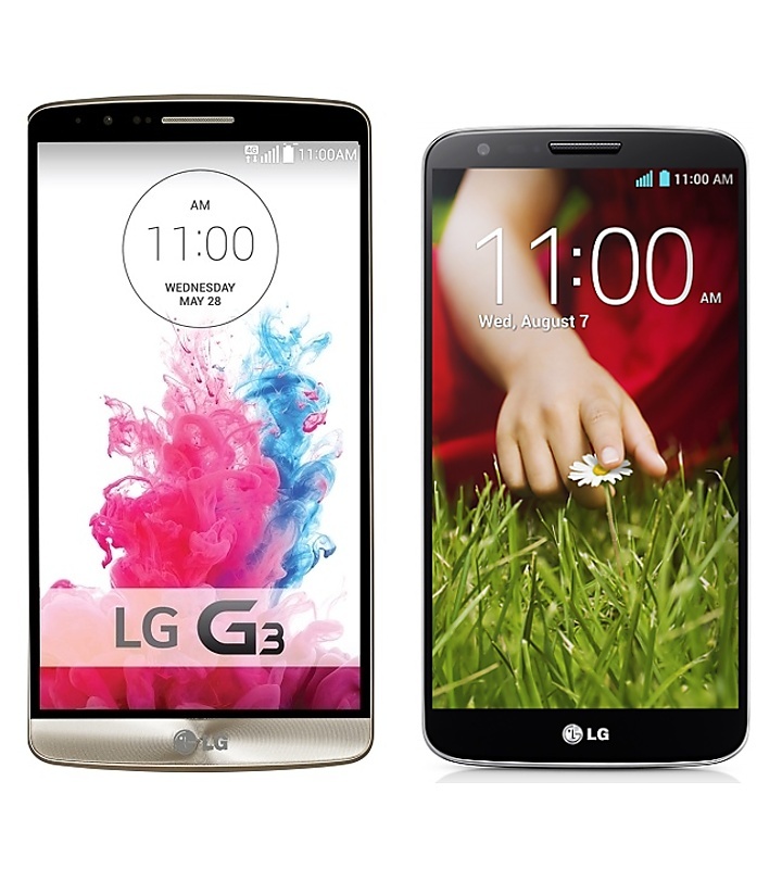 LG G3 a LG G2