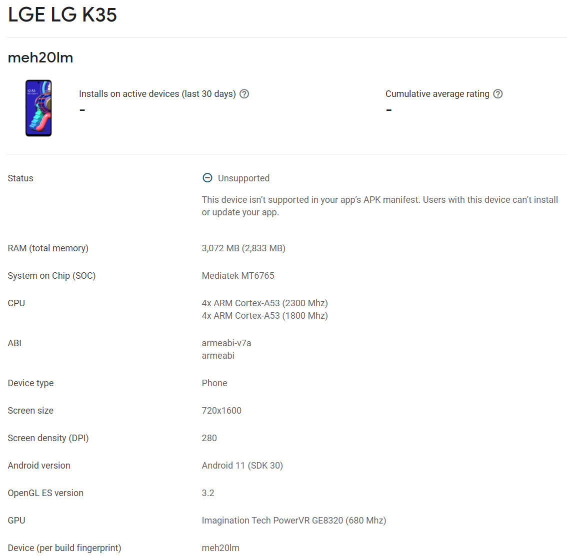 LG K35