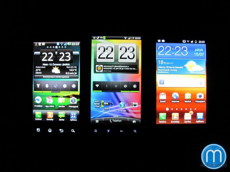 LG Optimus 2X, HTC Sensation, Samsung Galaxy S II