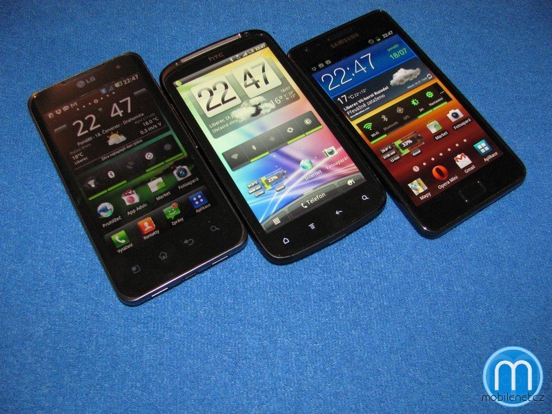 LG Optimus 2X, HTC Sensation, Samsung Galaxy S II