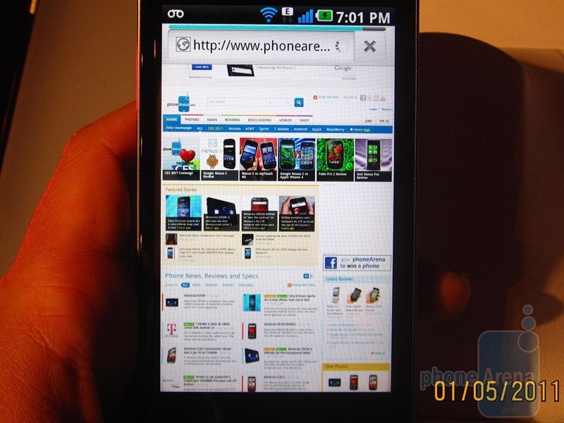 LG Optimus 2X live