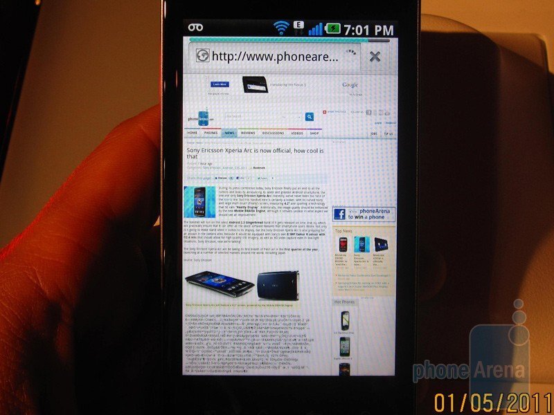 LG Optimus 2X live