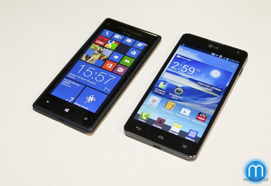 LG Optimus G vs. HTC 8X