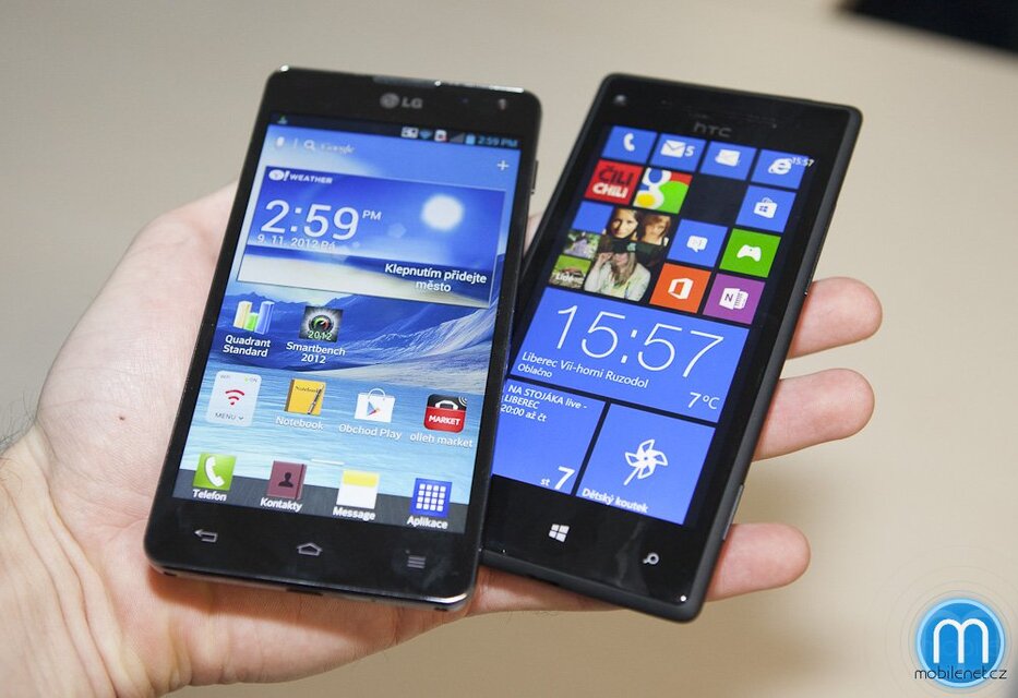 LG Optimus G vs. HTC 8X