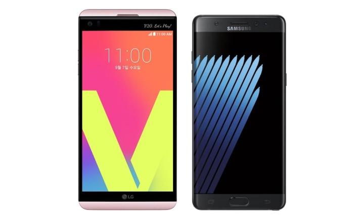 LG V20 a Samsung Galaxy Note 7