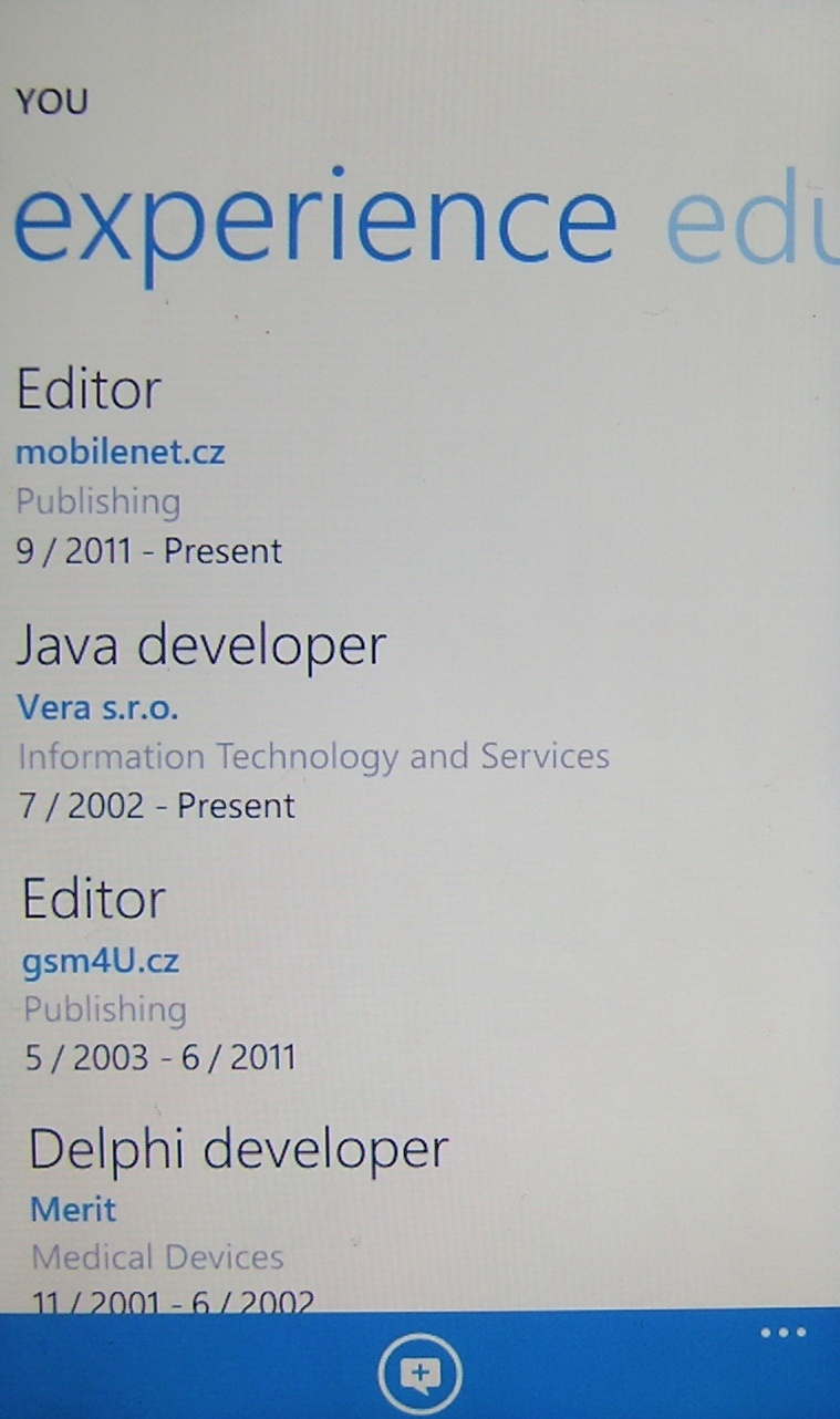 LinkedIn pro Windows Phone