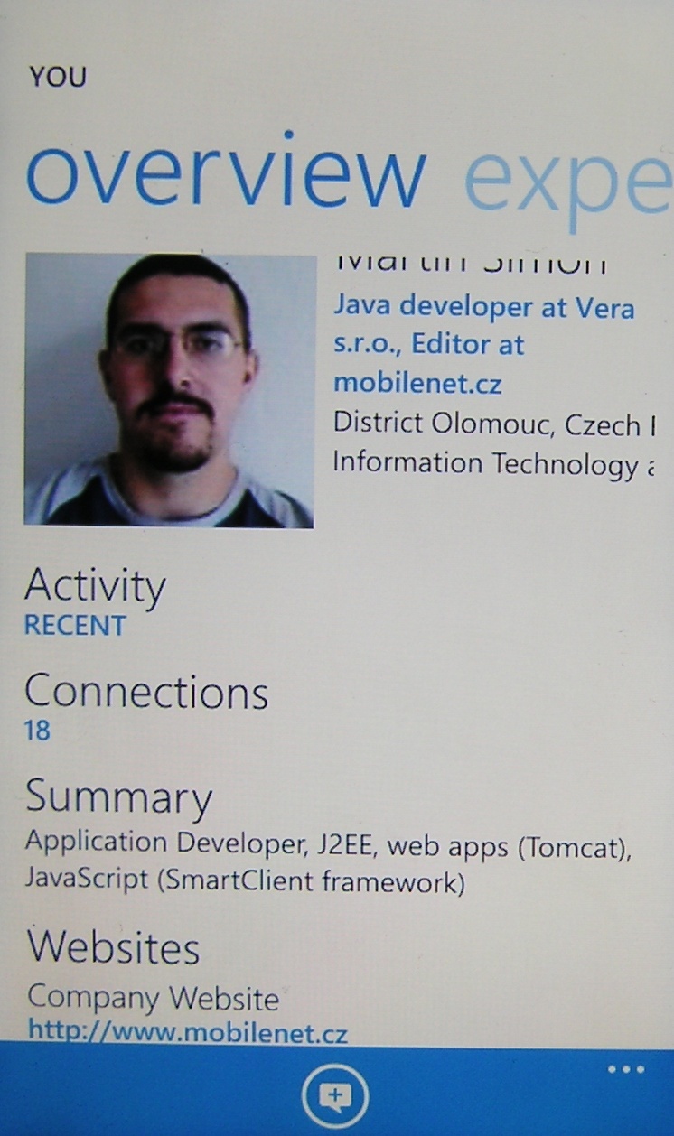 LinkedIn pro Windows Phone