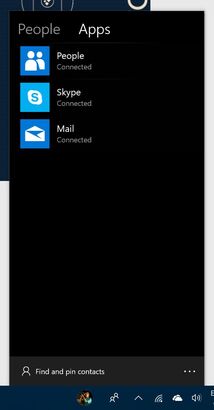 Lišta lidí ve Windows 10 Fall Creators update