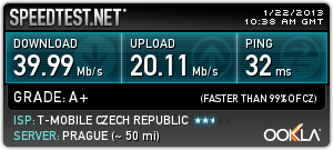 LTE měření T-Mobile - lokalita Olympia - exteriér