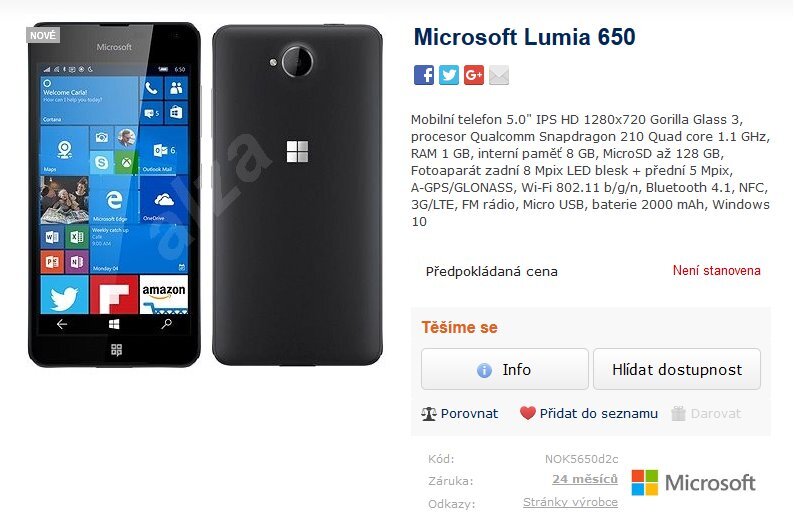 Lumia 650